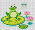 Frog on Lily Pad Tooth Fairy Pillow