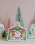 Christmas Village Stable needlepoint canvas by Le Point Studio