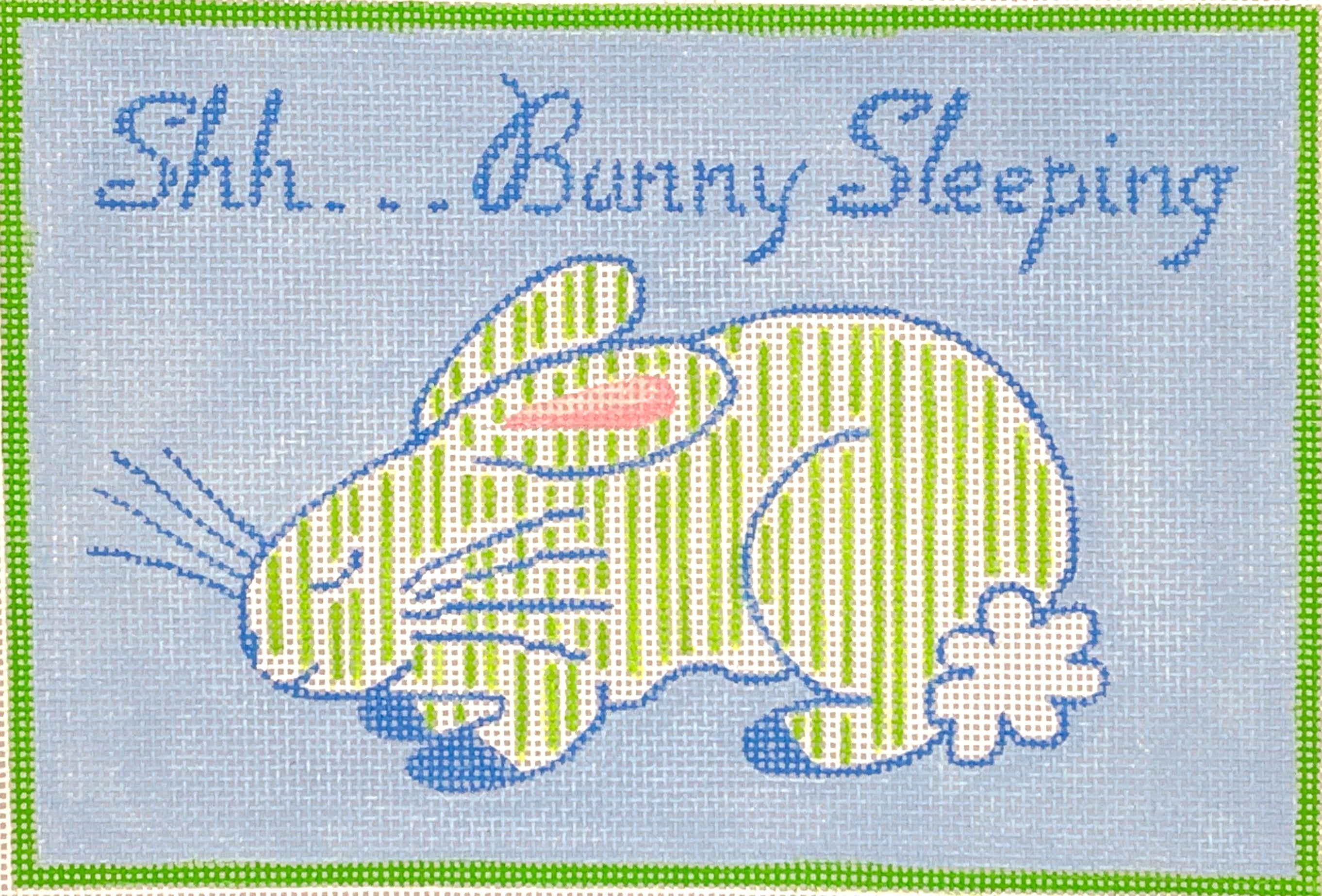 Shh…Bunny Sleeping Blue