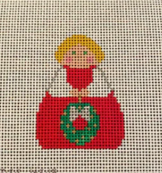 Blonde Angel with Wreath