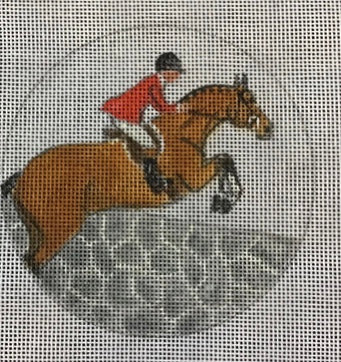 Huntsman on Bay over Stone Wall