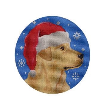 Yellow Lab Santa