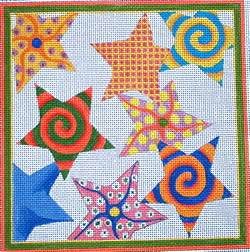 7 Star Square - Bright Multi Star