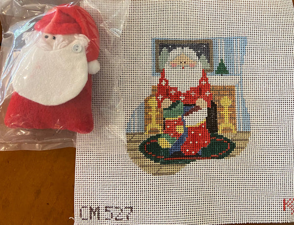 Hanging the Stockings Mini Sock w/Santa