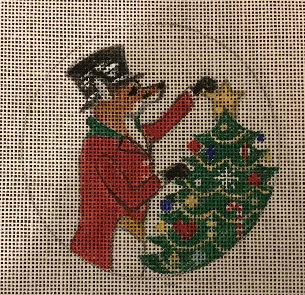 Fox Master Putting Star on Tree