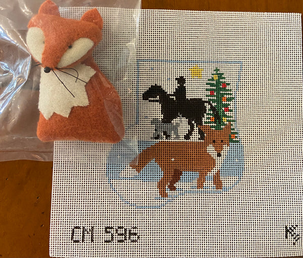 Fox Hunt Mini Sock w/Fox
