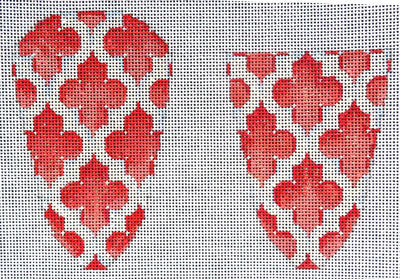 Quatrefoil Scissors Case Coral