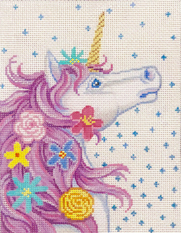 Unicorn with Flowers