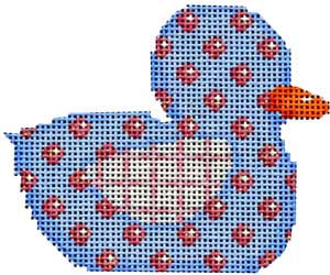 Pink/Blue Dot Duckie