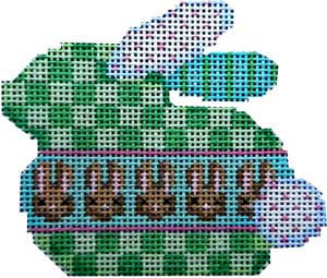 Checkered/Bunnies Baby Bunny