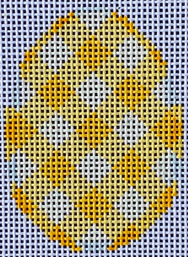 Yellow Gingham Mini Egg