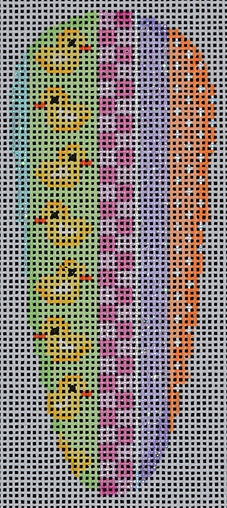 Chicks Vertical Pattern Carrot