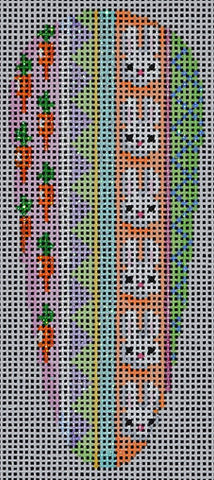 Bunnies Vertical Pattern Carrot