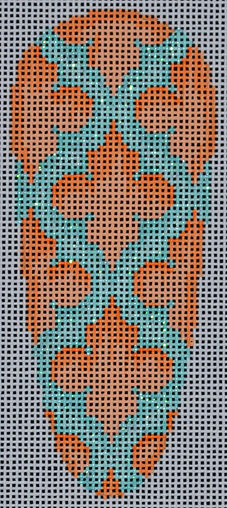 Quatrefoil Aqua Carrot