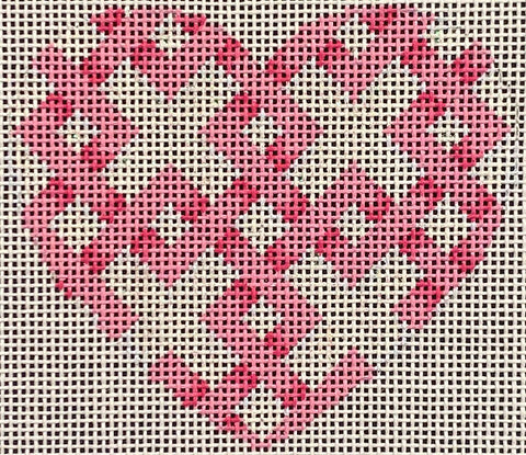 Pink Diamond Lattice Heart