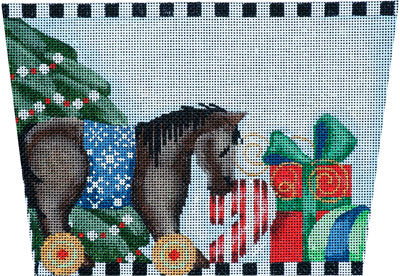 Horse on Wheels Stocking Cuff