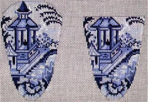 Blue/White Chinoiserie Scissors Case