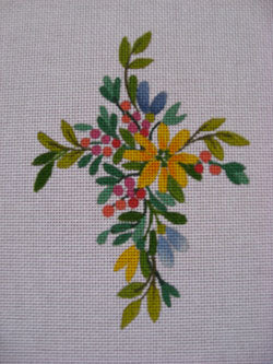 Floral Spray Medium Cross