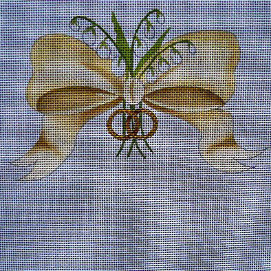 Wedding Pillow w/Lily of the Valley