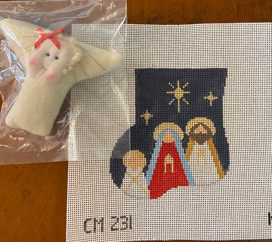Holy Family w/Angel Mini Sock