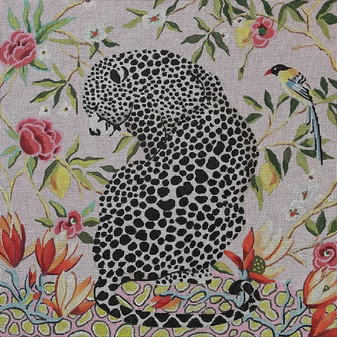 Leopard in Flowers