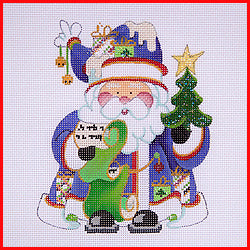 Squatty Santa with Tree & List