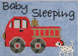Firetruck Baby Sleeping Sign