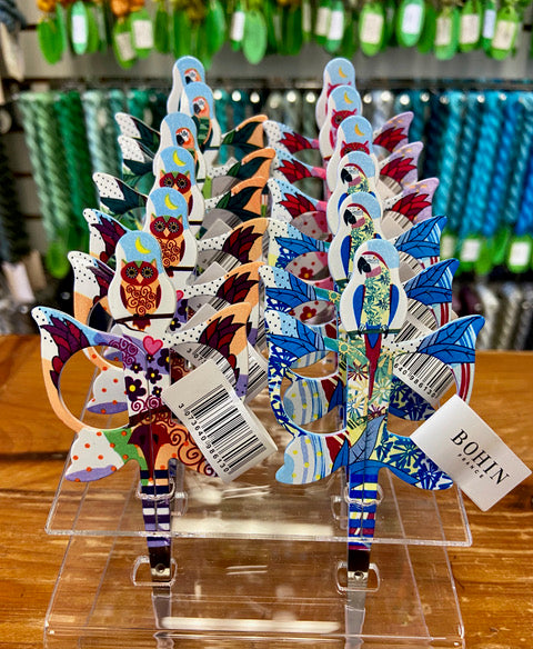 Owls and Parrots Designed Scissors