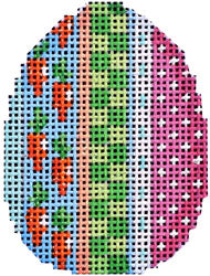 Carrots/Hop Stripe Mini Egg