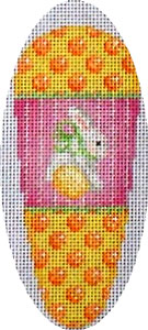 Orange Dots with White Bunny Carrot