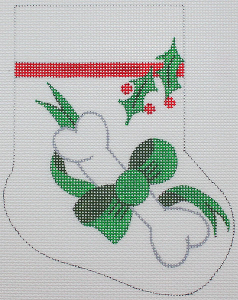 Bow with Bone Mini Sock