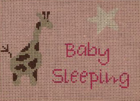 Giraffe baby Sleeping Pink