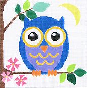 Owl in Blue