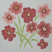 Small Coral Fiesta Flowers