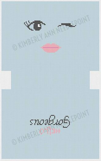 Hello Gorgeous-Blue Makeup Bag