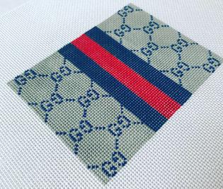 G's and Stripes ,Gray/Blue Bitsy Flat