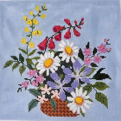 English Wildflower Basket w/SG