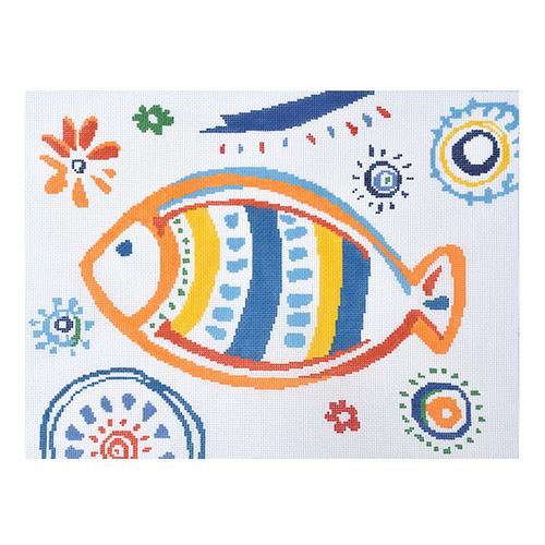 Tropical Fish-Red Stripes