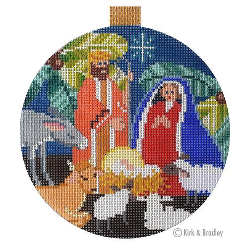 Nativity Round Ornament