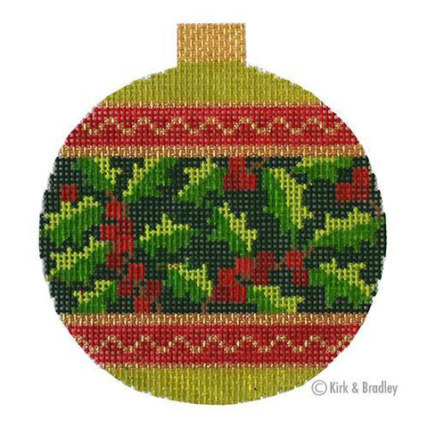Holly Holiday Bauble