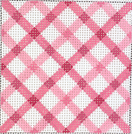 Pink Double Criss Cross Gingham Insert
