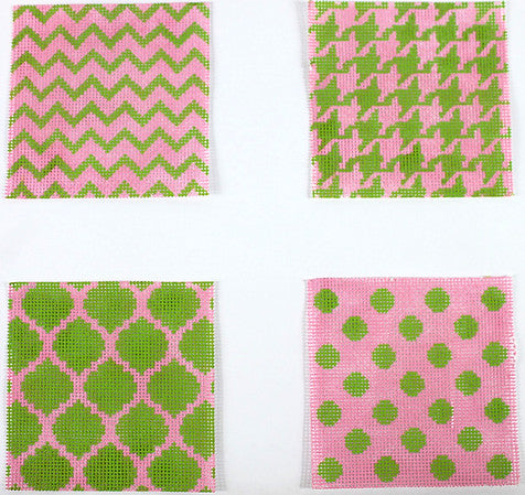 Mixed Geometric Patterns Coaster Inserts
