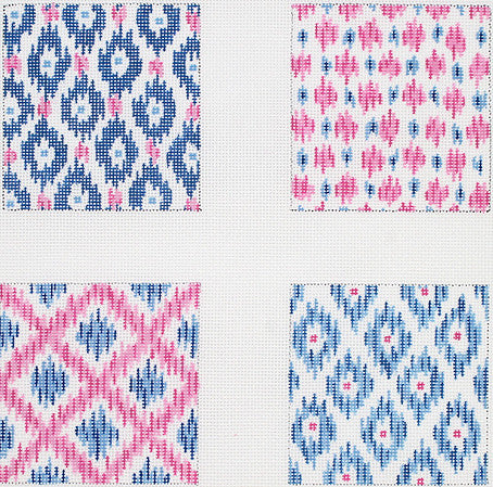 Ikat Pattern Coasters