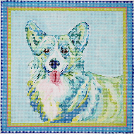 Welsh Corgi Blue/Green