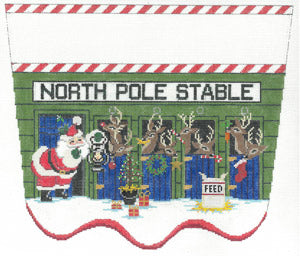 North Pole Stable Topper