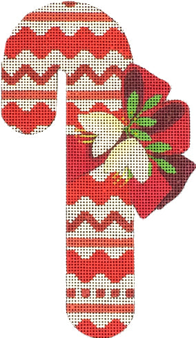 Red Ric Rac Candy Cane