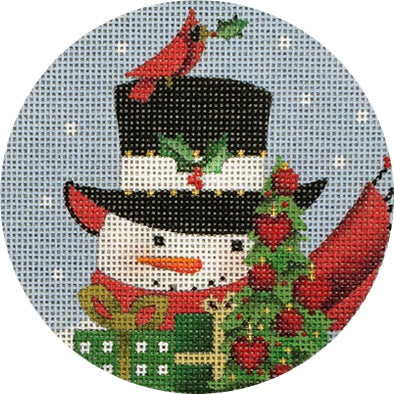 Snowman with Tree Ornament