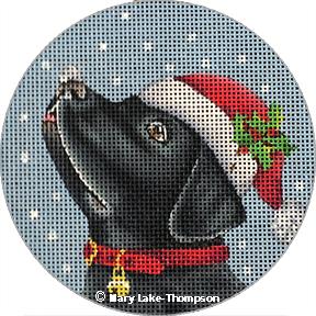Santa Lab Ornament