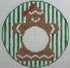 Monogram Round-Gingerbread Girl
