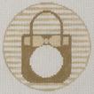 Monogram Round-Tote-Straw Basket